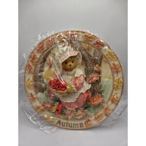 Cherished Teddies - Autumn - Fall - Thanksgiving - Four Seasons Plate #203408